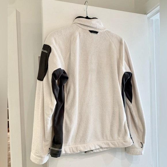 Columbia Interchange Fleece Jacket Ivory and Gray Size S - Picture 3 of 5